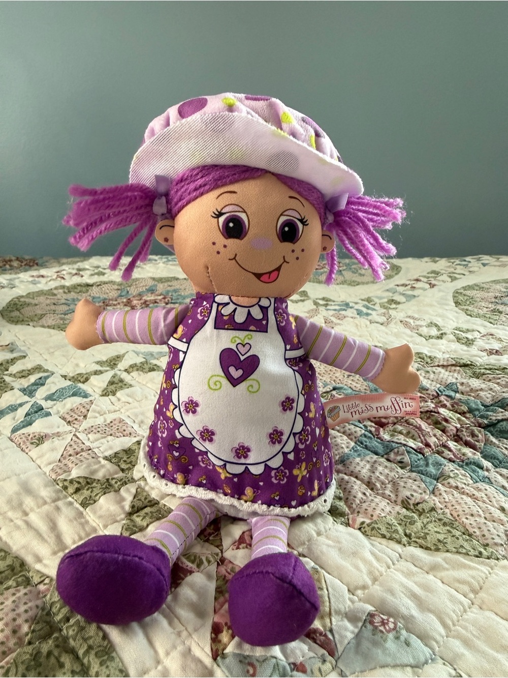 Little Miss Muffin Purple Plush Doll